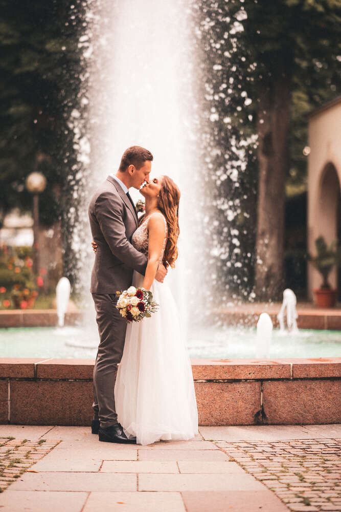 Brautpaarshooting im Kurpark Bad Mergentheim (Holger F. Schmidt Fotografie)