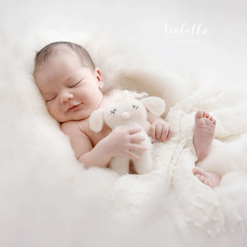 Unser kleiner Schatz auf seiner Wolke (Leobella Photoart)