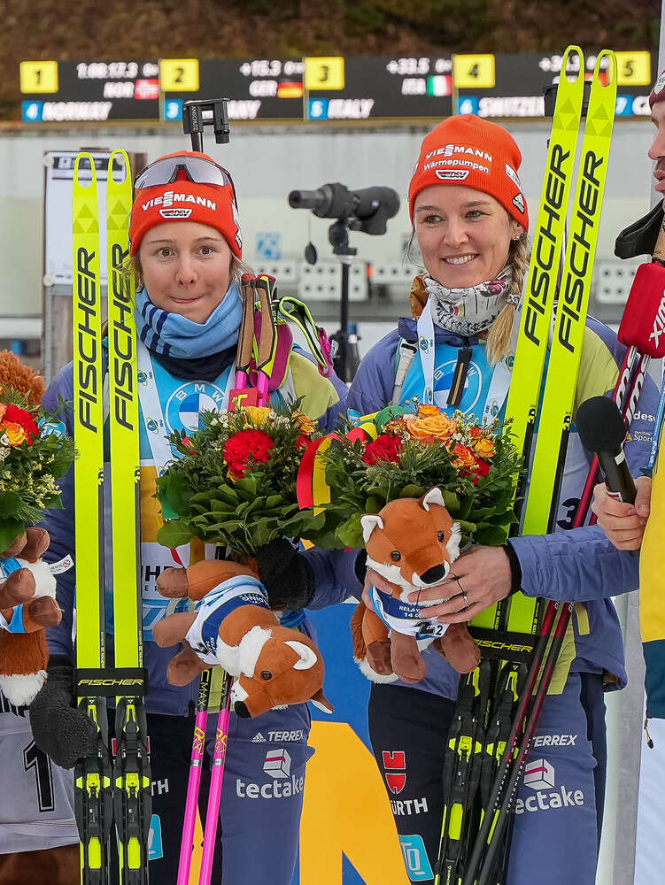 Biathlon Staffel der Frauen (Johann Medvey Fotografie)