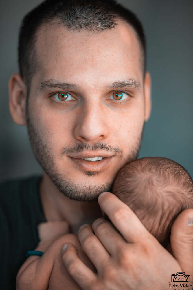 Baby mit Papa (Foto-Video-Werke)