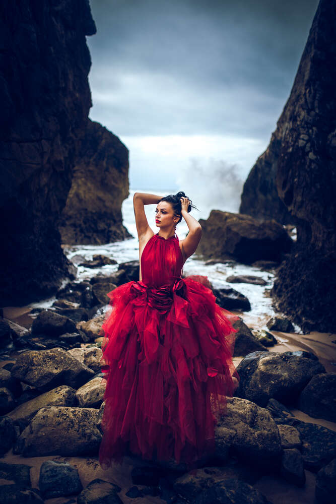 Mit Franca am Strand in der Nähe von Lissabon (Werner Philipps)