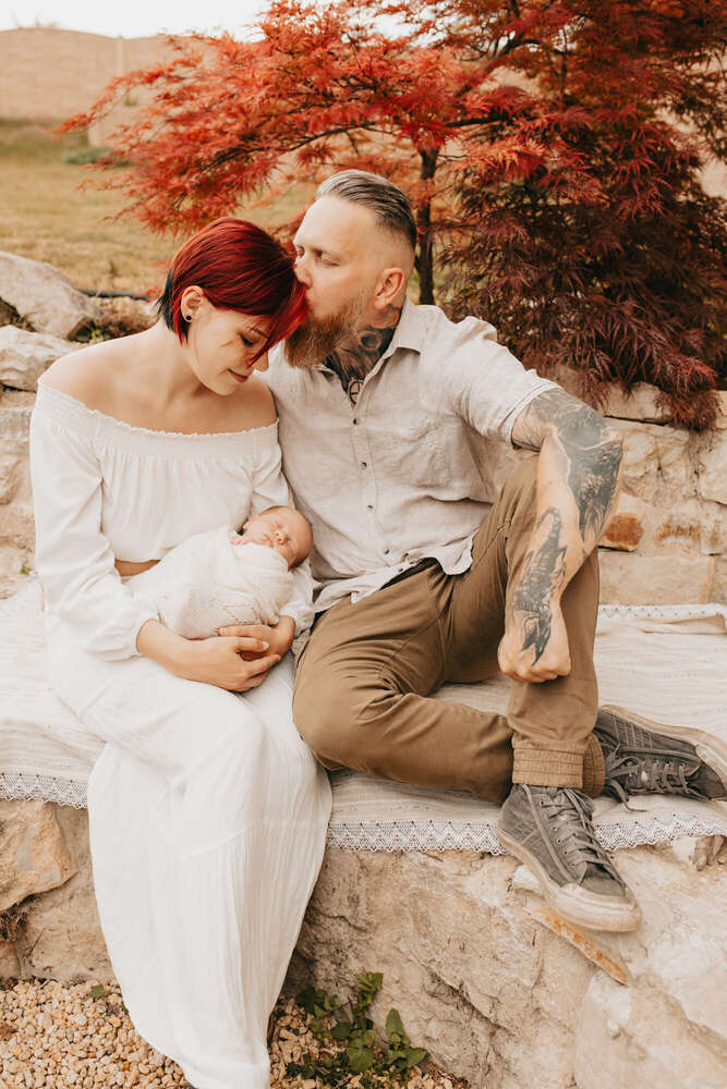 Babyfotos im Sommer, draußen in Leipzig (Franziska Kriening Fotografie)