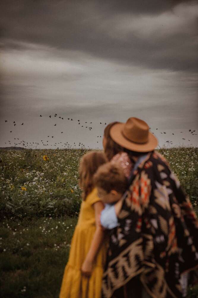 Kranichflug Familienbilder (dasGoldkind)