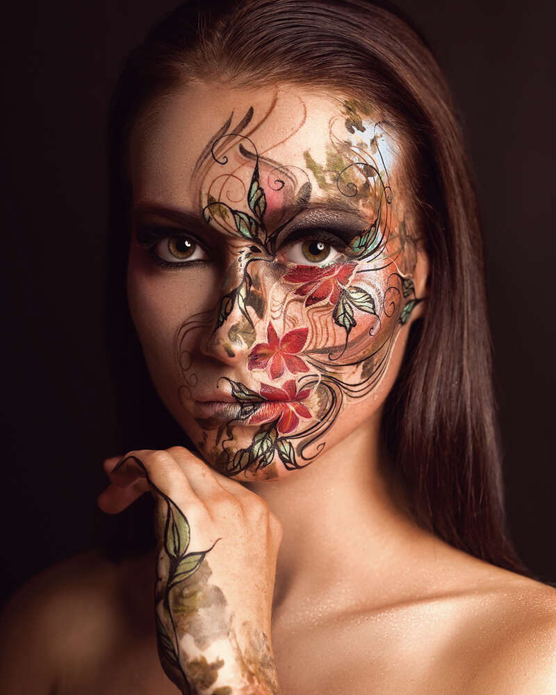 Studioshooting mit Face-Painting (Fotograf Jens Krüger)