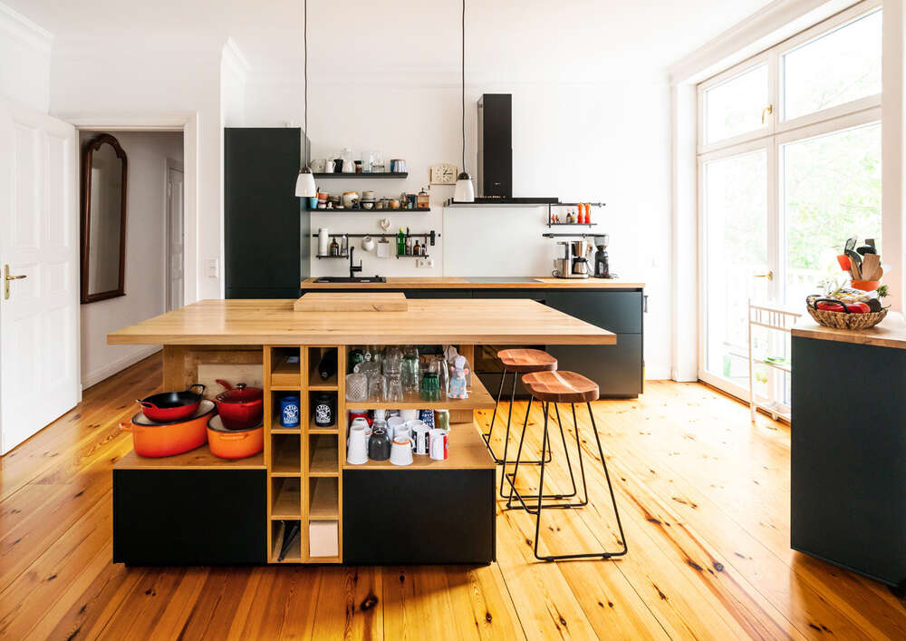 Designerküche im Altbau