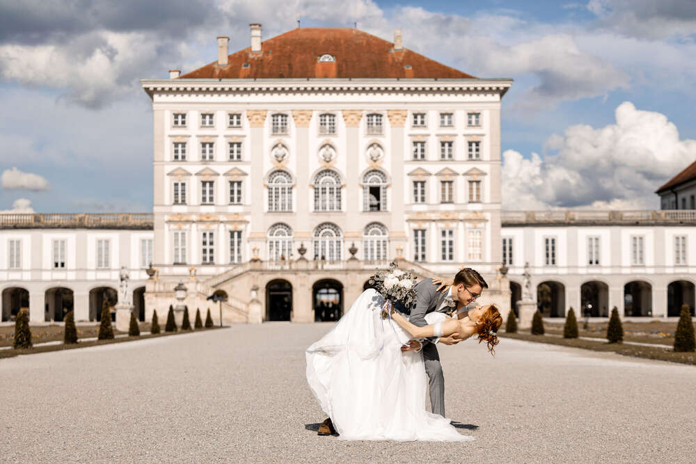 Hochzeit im Schloss Nymphenburg in M&uuml;nchen (Naturblickfotografie)