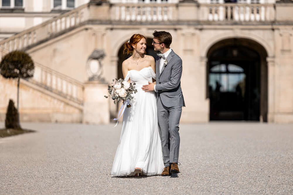 Hochzeit im Schloss Nymphenburg in M&uuml;nchen (Naturblickfotografie)