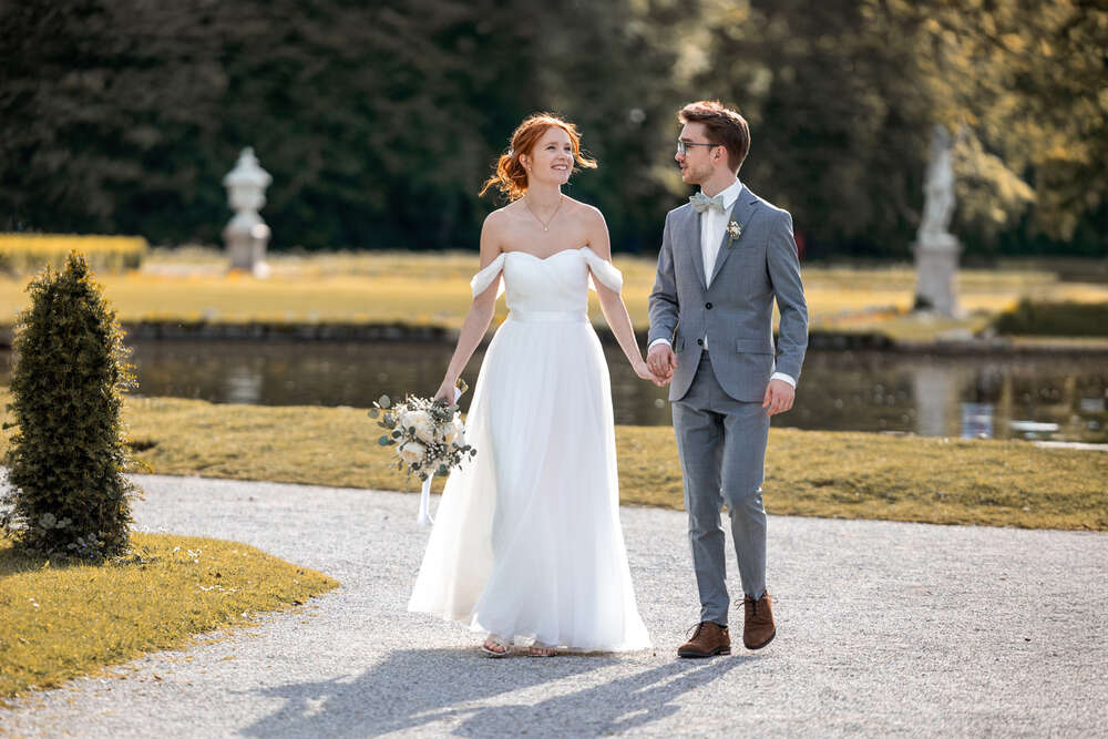 Hochzeit im Schloss Nymphenburg in M&uuml;nchen (Naturblickfotografie)