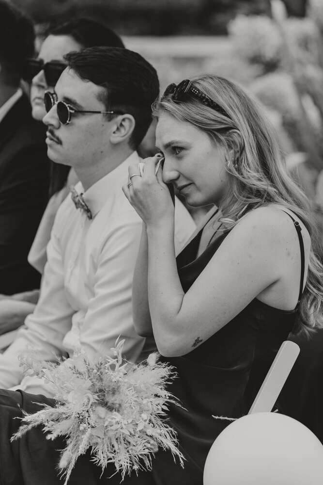 Emotionale Momente w&auml;hrend der Trauung (Luisa Reis)