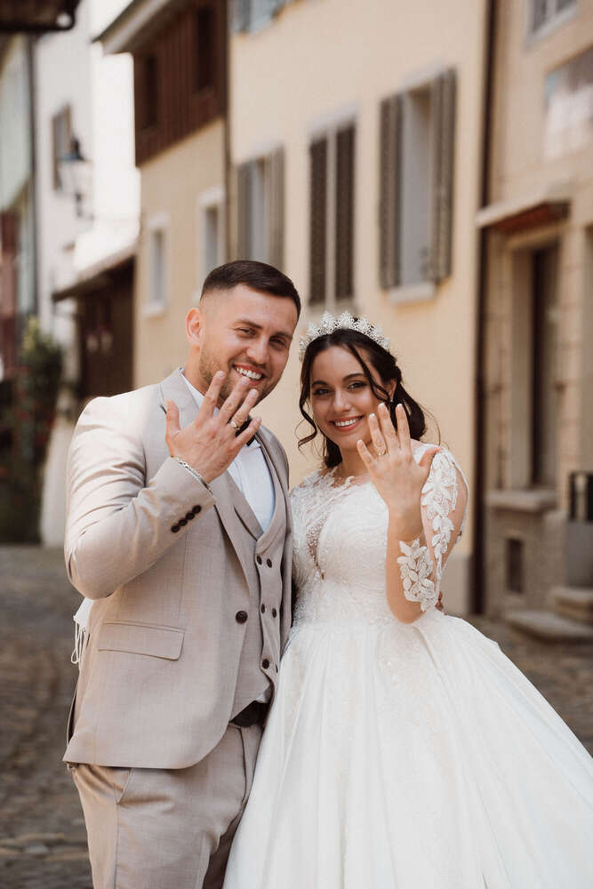 Brautpaar mit Ringen (Kensho Fotografie)