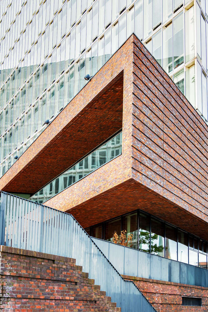 Ausschnitt aus einen modernen Bürogebäude  (Axel Jahnke | Fotografie)