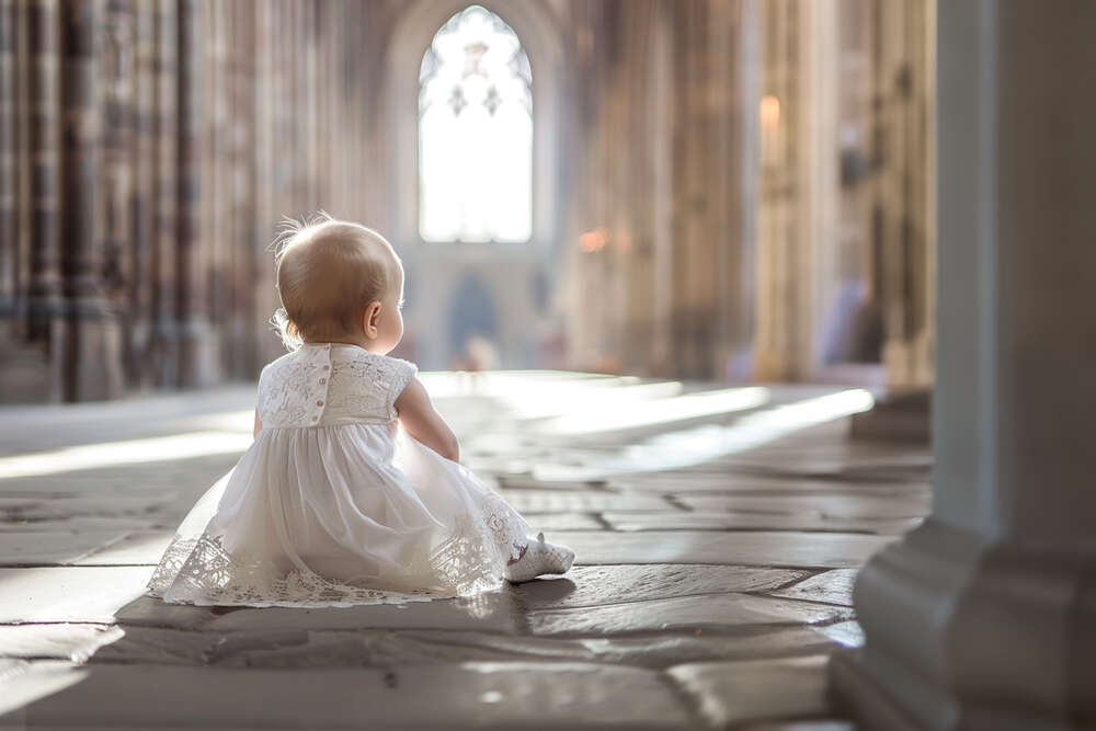 Täufling in der Kirche auf Entdeckungstour (krauss.media)