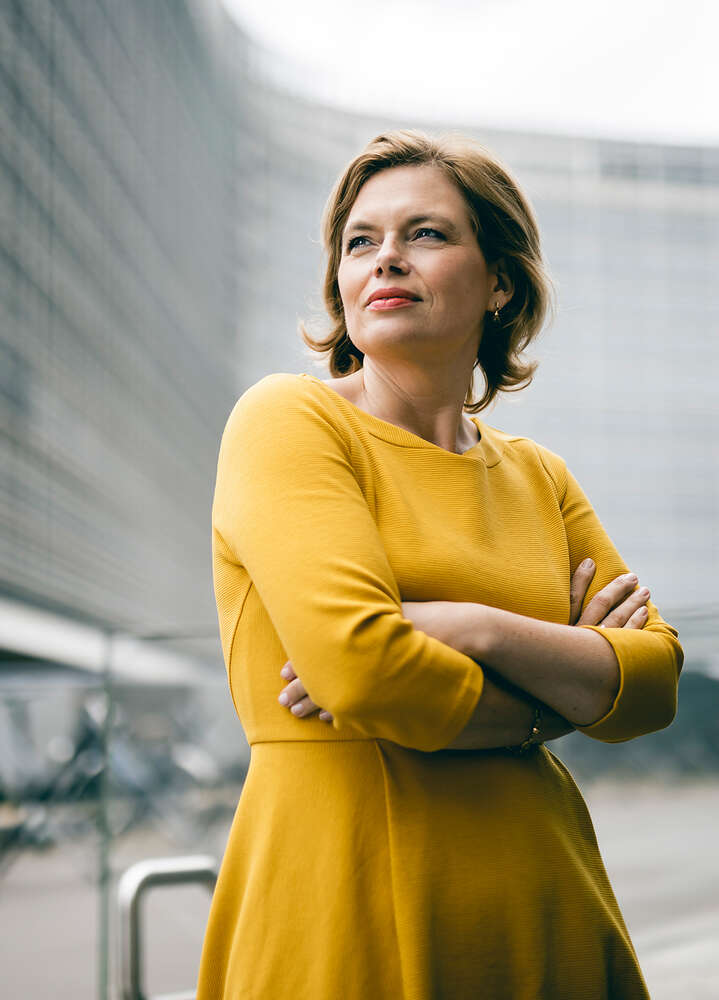 Julia Klöckner in Brüssel (Xander Heinl Media)