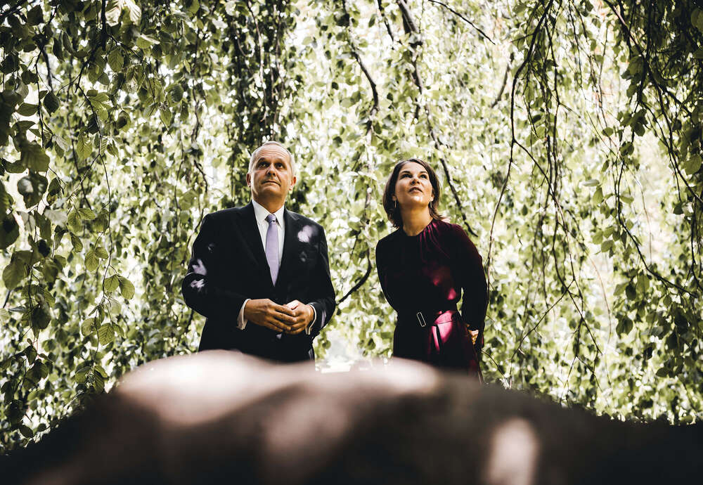 Aussenministerin Annalena Baerbock in Prag (Xander Heinl Media)