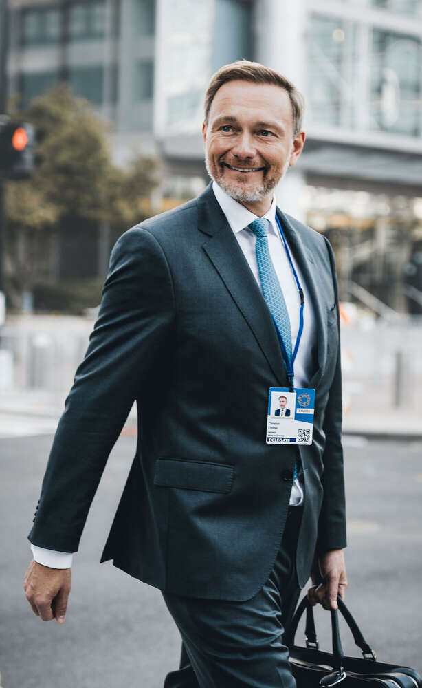 Finanzminister Christian Lindner in Washington (Xander Heinl Media)