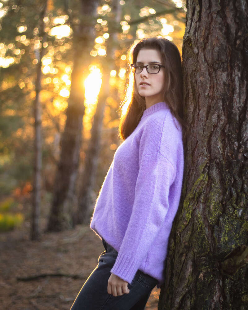 Selbstportait im Wald  (Collien  Decker )