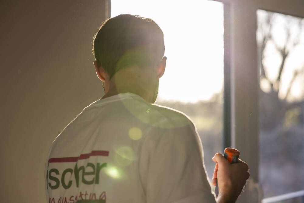 Action Shooting mit Raumausstatter (FROG MEDIA)