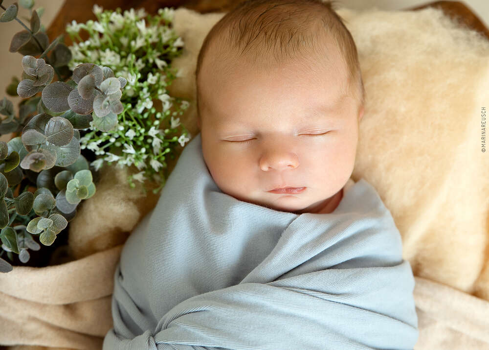 Newbornshooting im Studio (Marina Reusch Photography)