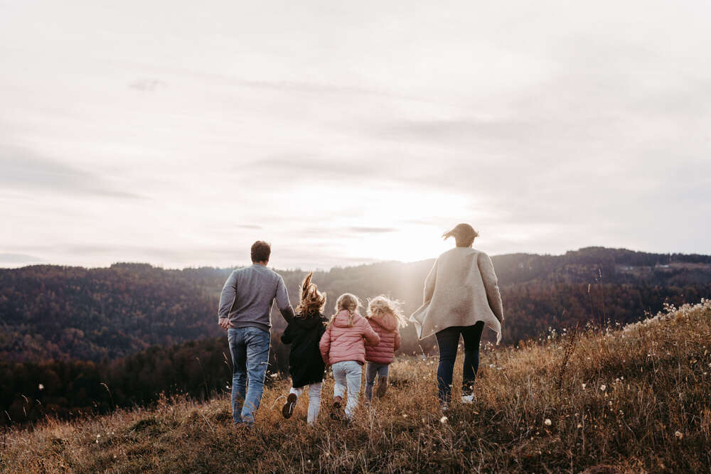 Familienfotos (Herzfoto.)