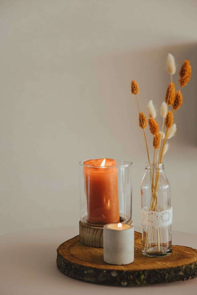 Tischdeko burned orange (Dianaphotography)