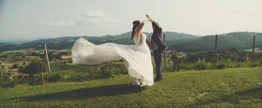 Ausschnitt aus Hochzeitsvideo (Weddings Rise Up Media)