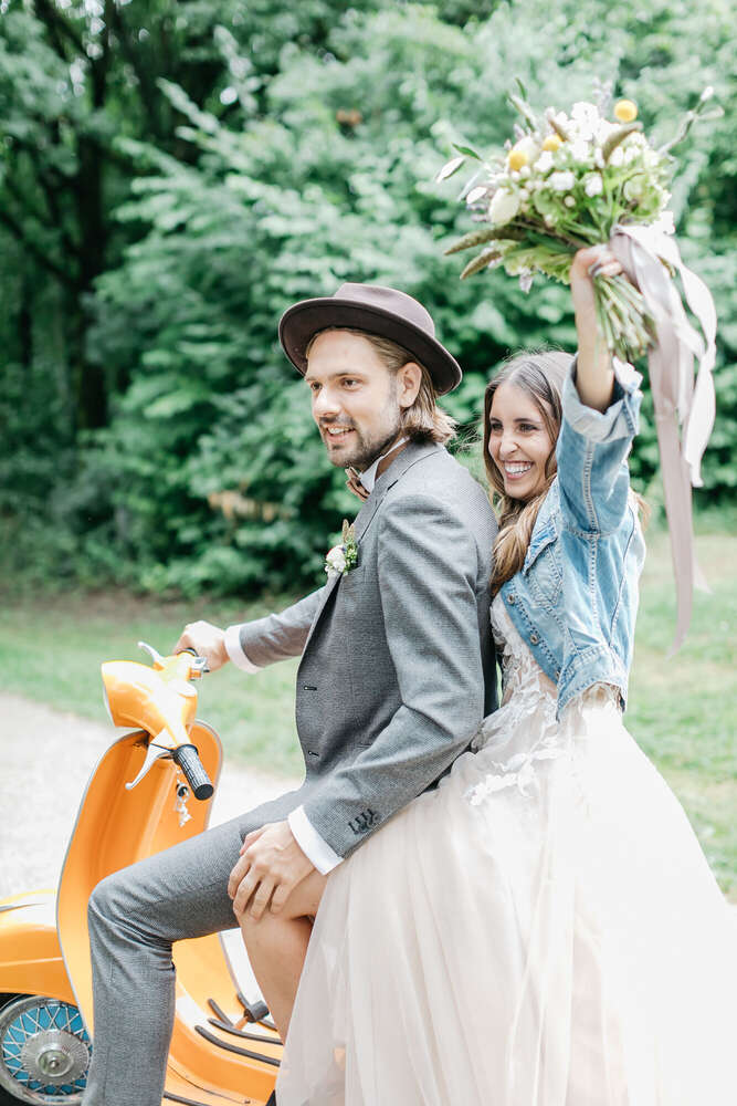 Glückliches Paar (Foto Flashlight)