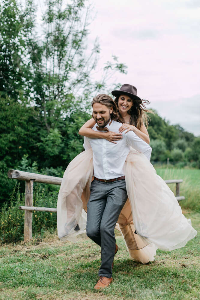Glückliches Paar (Foto Flashlight)