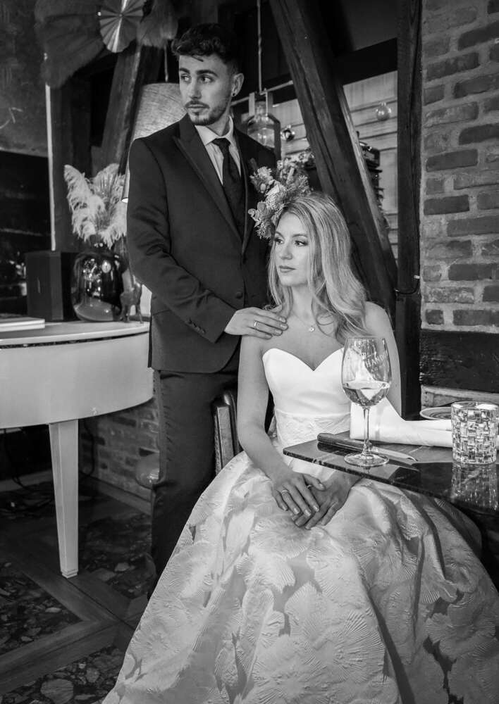 Brautpaarshooting Indoor (Madly in Love Wedding)