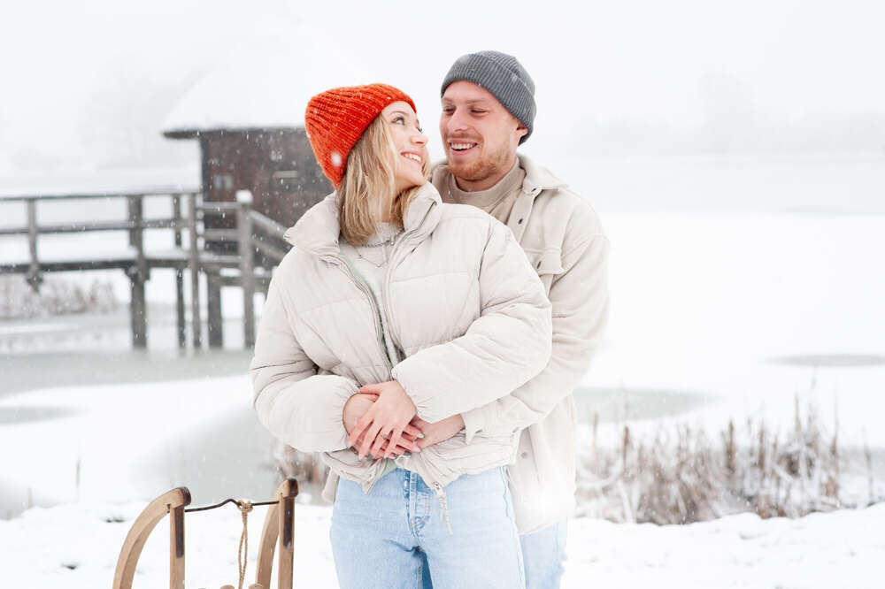 Verliebt am Weiher (Foto Boutique Karin)