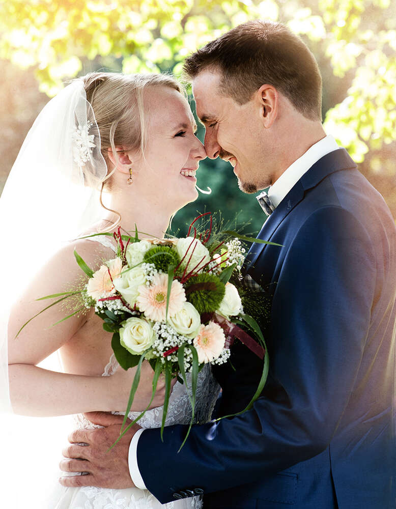 Brautpaar mit Effect (Foto Boutique Karin)