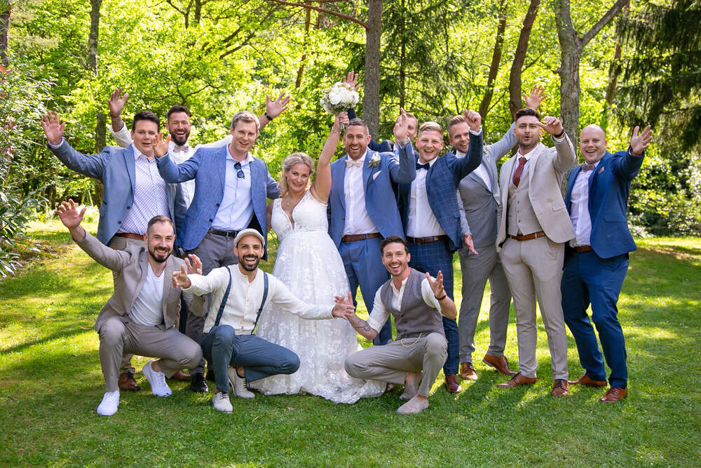 Gruppenbild Hochzeit (Fotostudio Jörg| Riege)