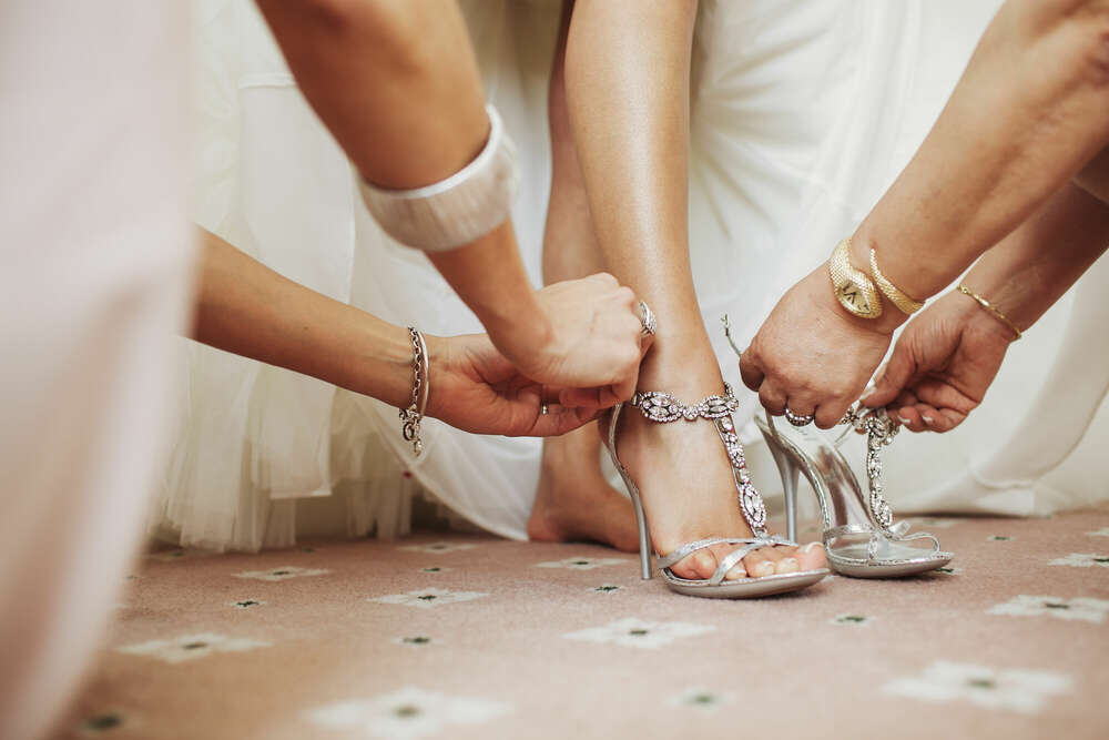 Brautschuhe Details (Hochzeitsfotografen aus Essen)