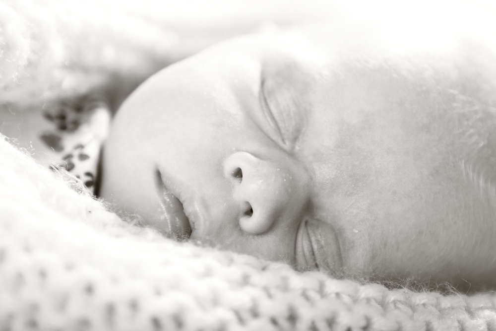 Schlafendes Baby (Liebefotografieren)