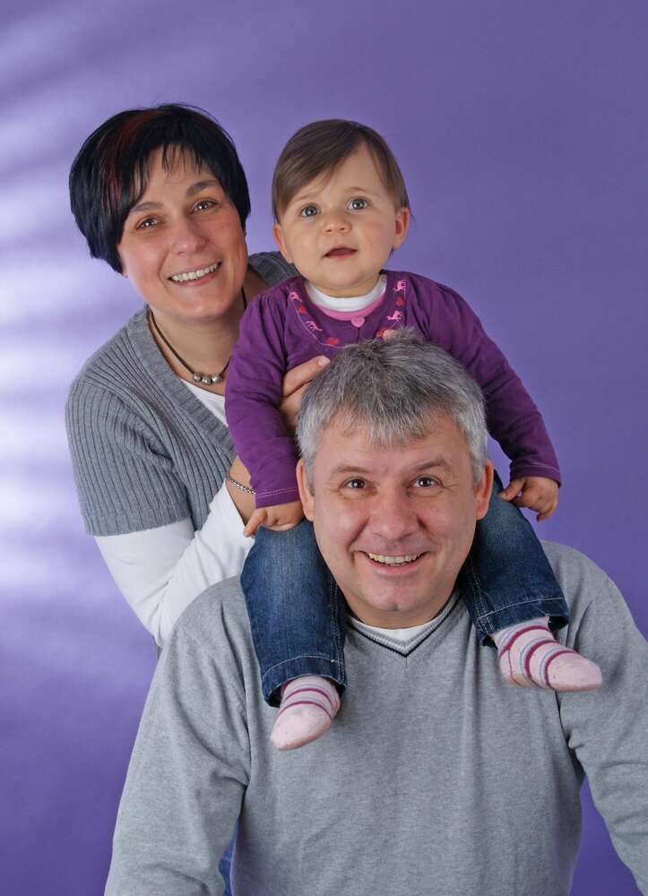 Bei Pappa auf der Schulter (Fotohaus Lenzen)