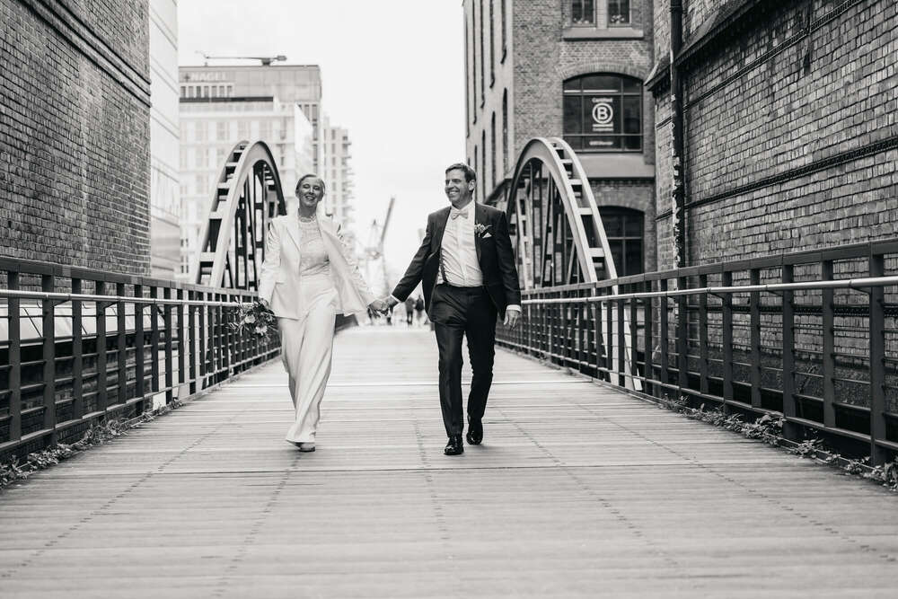 Hochzeitsshooting in der Hafencity und Speicherstadt Hamburg