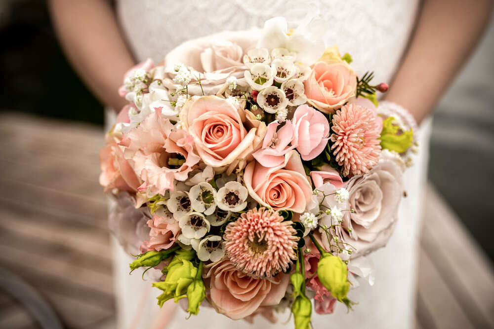 Brautstrauß (Frontal-Light Fotografie)