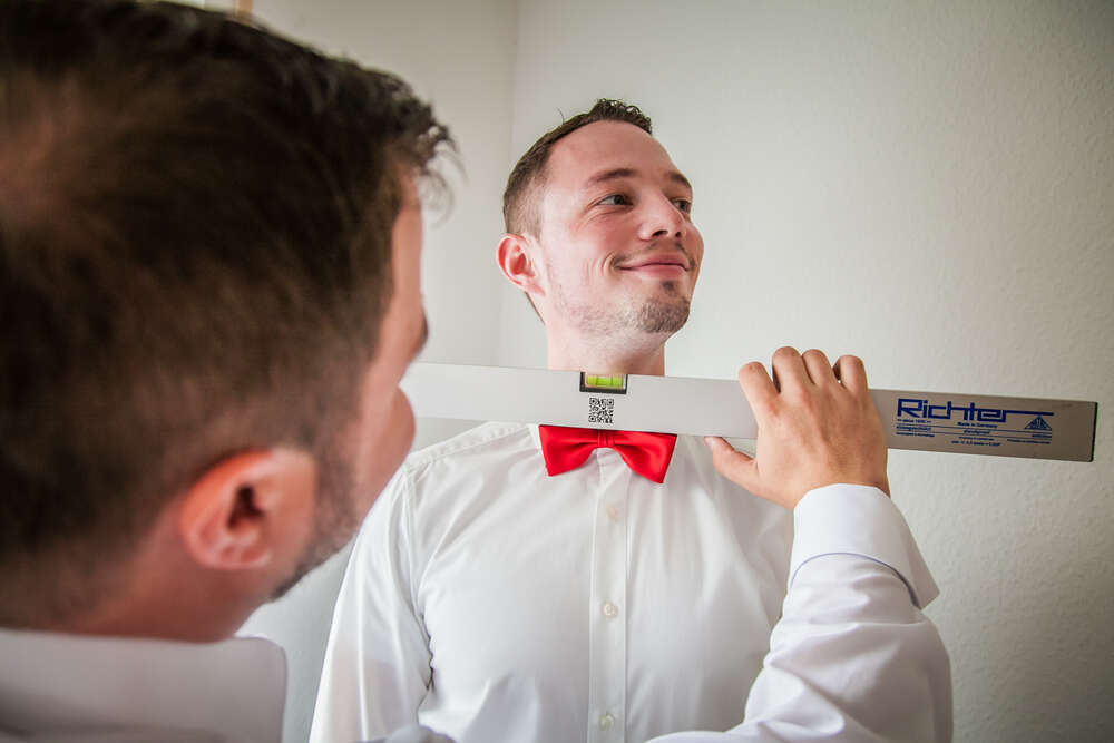 Alles mus perfekt sein (Hochzeitsfotograf Christian Stumpf)