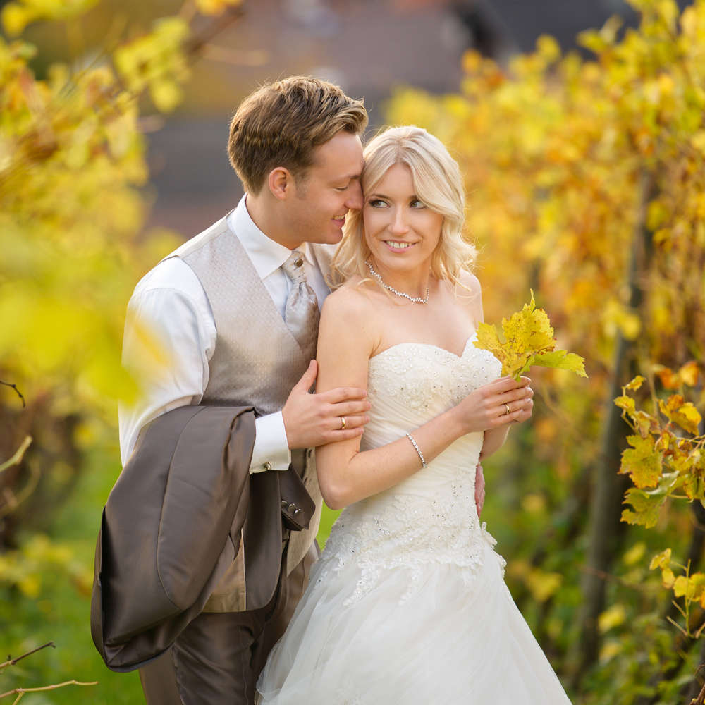 Brautpaarportraits in den Weinbergen (Fotoatelier Ebinger)