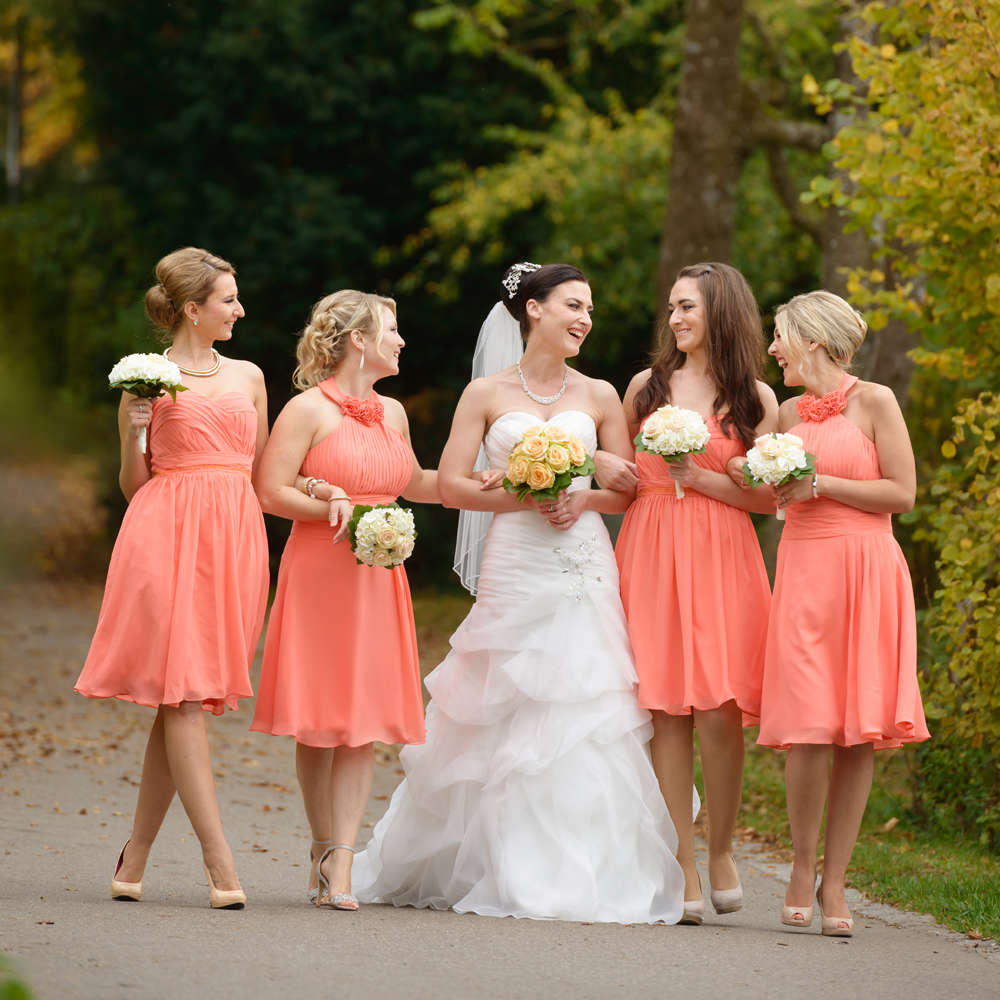 Die Braut und Ihre Mädels (Fotoatelier Ebinger)