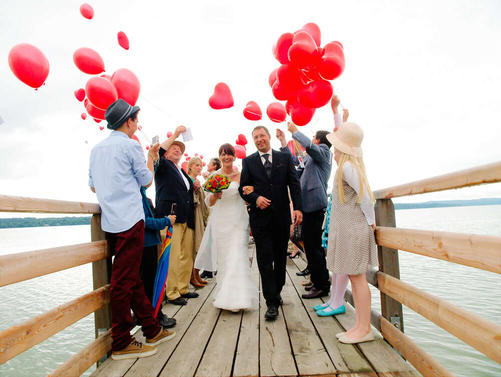 glückliches Hochzeitspaar (Marc von Hacht - Photography)