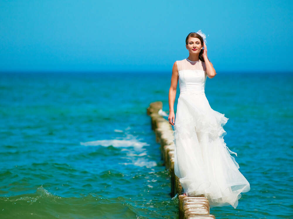 Braut am Meer (Marc von Hacht - Photography)