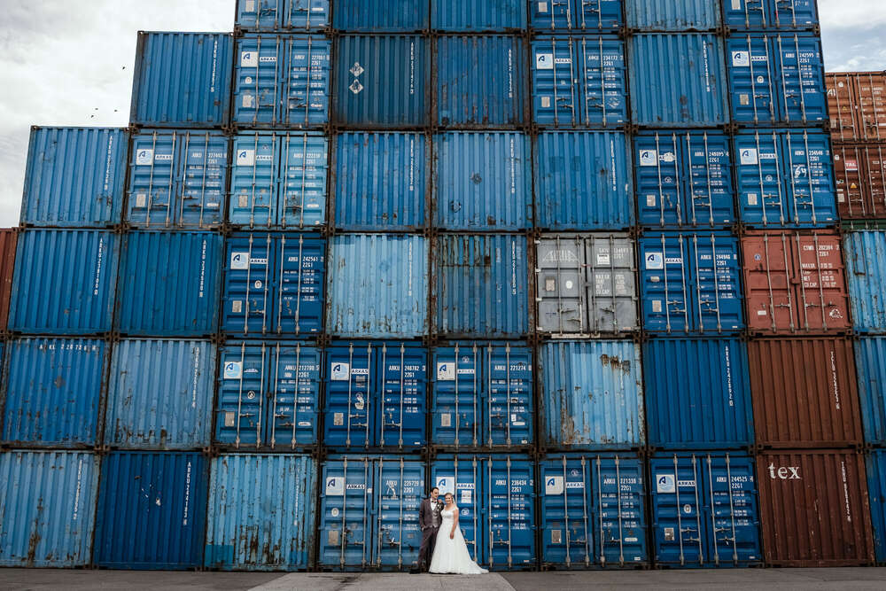Fotoshooting am Containerhafen (Viktorfoto)