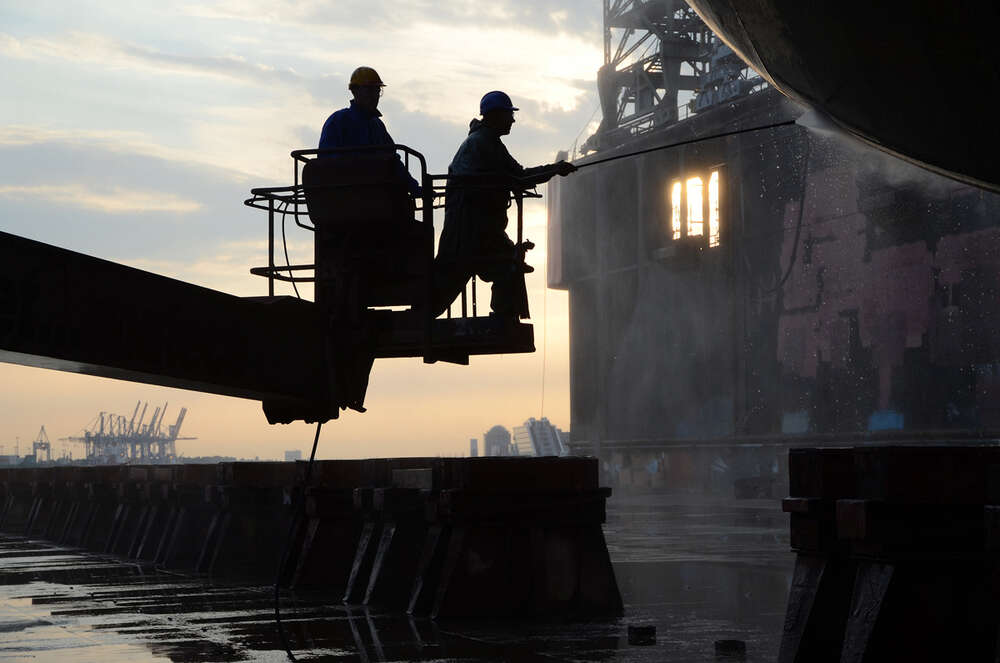 Hamburger Hafen - fotografiert für eine Reederei (Industriefotografie-Schwellies)