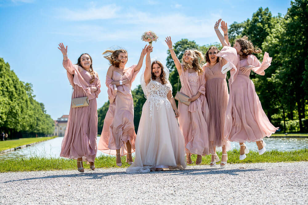 Hochzeitfotografie im Schloss Oberschleissheim (Wolfgang Burkart Fotografie)